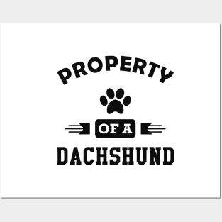 Dachshund dog - Property of a dachshund Posters and Art